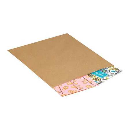 PARTNERS BRAND Flat Merchandise Bags, 8 1/2" x 11", Kraft, 2000/Case BGM103K