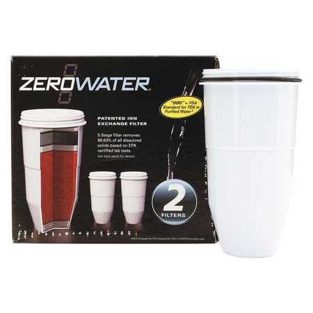 Avanti Water Filter, White, PK2, 4" O.D., 7" H, 2 PK ZR017