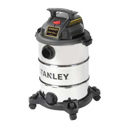 STANLEY Wet/Dry Vacuum, 8 gal., 4 HP, 1-1/4" Hose Dia., Foam 85 cfm SL18117