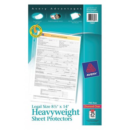 Avery Dennison Clear Sheet Protector, PK25 73897