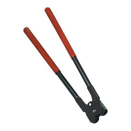 PARTNERS BRAND Steel Strapping Sealers, 1/2", Black/Red SST11512
