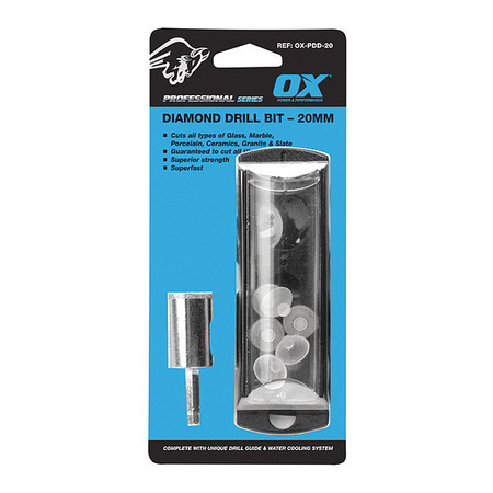 OX TOOLS Tile Drill, Wet Diamond, 3/16" OX-PDD-05