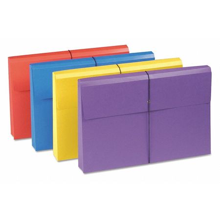Zoro Select Expanding File Wallet, Assorted Colors, PK4 77300