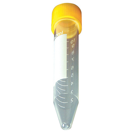 GLOBE SCIENTIFIC Centrifuge Tube, 10mL, Pp, Pg, PK1000 6293