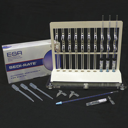 GLOBE SCIENTIFIC Sedi-Rate ESR Starter Kit, PK100 3467