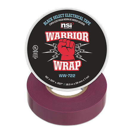 WARRIORWRAP Select Electrical Tape, 7 mil, Purple WW-722-VT
