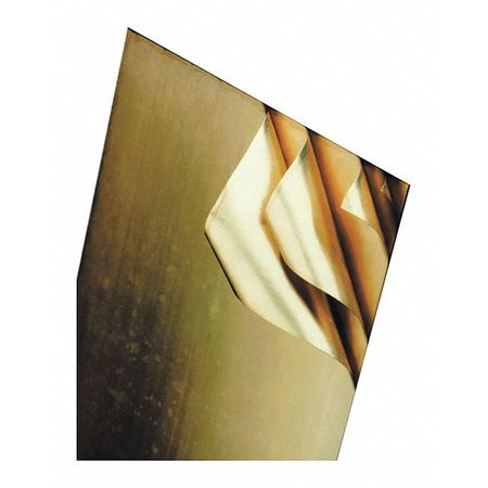 PRECISION BRAND Brass Laminated, .003", .048 x 12 x 24" 70748