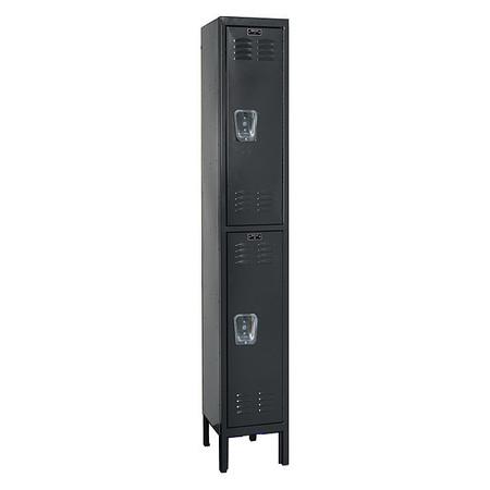 HALLOWELL Premium Locker, 12"X15"X78", Dbl Tier U1258-2ME