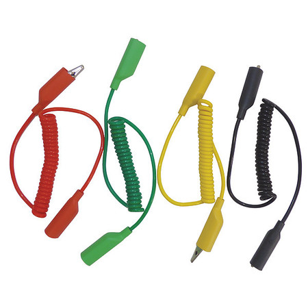 Test Products Intl Jumper leads, 4 color coiled TLS2011