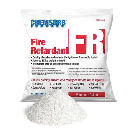 CHEMSORB Flammable Liquid Absorbent, 1Gallon Bag SP40FR-L1B