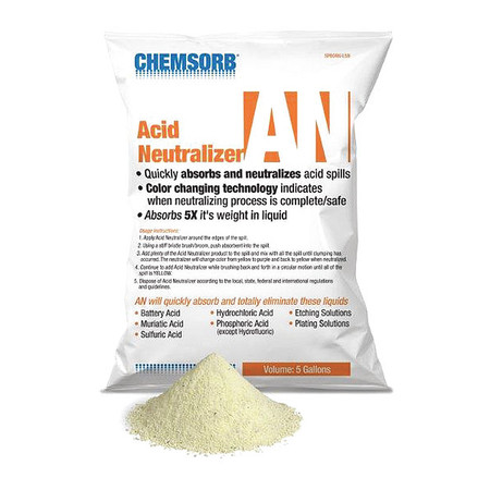 Chemsorb Acid Neutralizing Absorbent, 5Gal Bag SP60AN-L5B