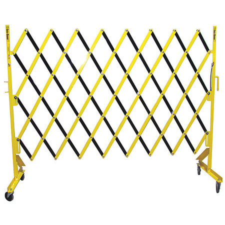 VERSA-GUARD Portable Expandable Safety Barricades, Yellow/Black AG3-4108