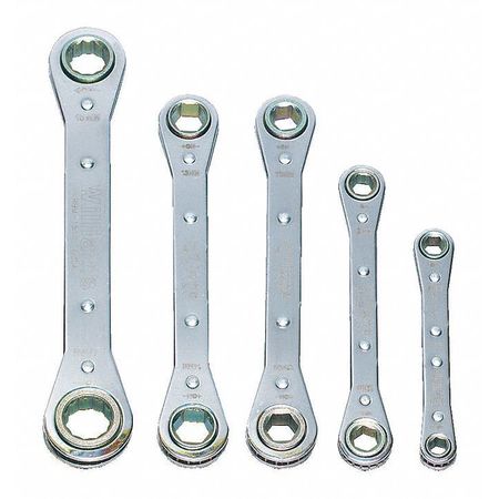 WILLIAMS Ratcheting Box End Wrench Set, 5 Pieces MWS-30