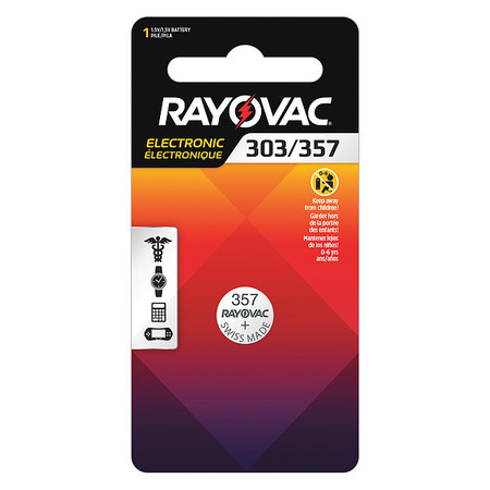 RAYOVAC Battery, For Watch/Calculator, PK1 303/357-1