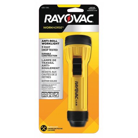 RAYOVAC LED Flashlight, (2) Cell WHH2D-BA