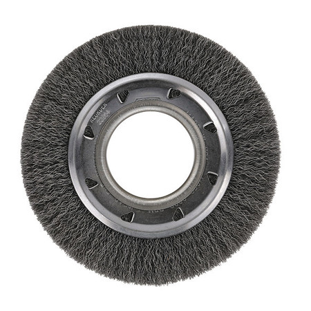 OSBORN Crimped Wire Medium Face Wheel Brush, 8" 0002208500