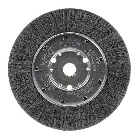 OSBORN Crimped Wire Narrow Face Wheel Brush, 8" 0002118200