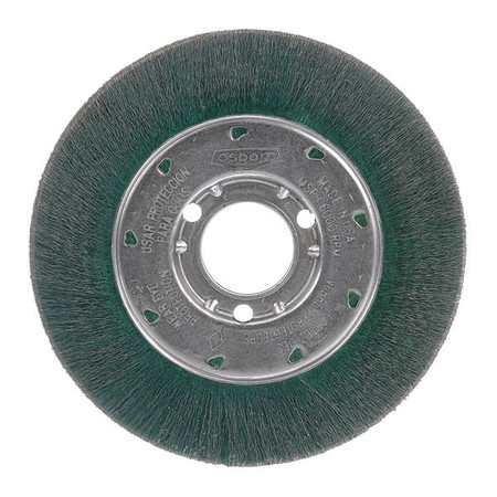 OSBORN Encapsulated Wheel Brush, Medium Face, 8" 0002277400