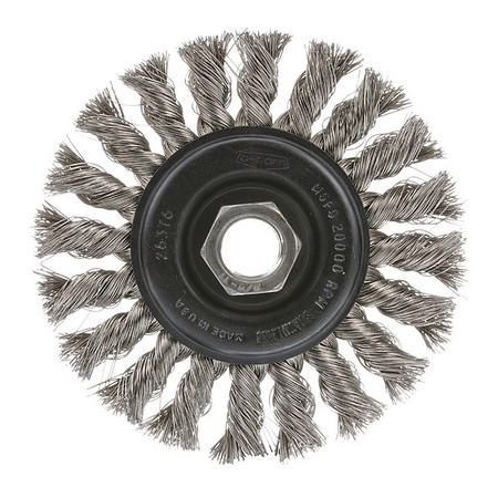 OSBORN Knot Wire Wheel Brush, 4", 0002638600 0002638600