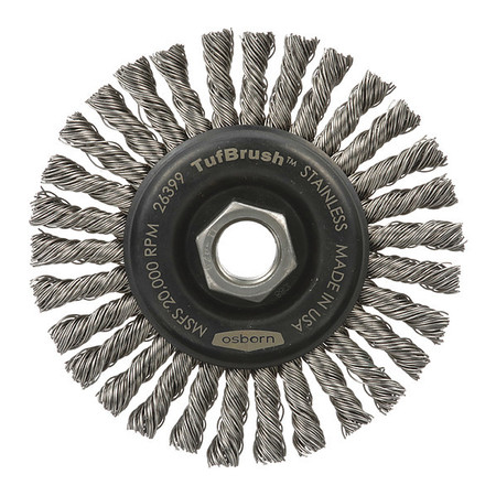 OSBORN Stringer Bead Wheel Brush, 4", 0002639900 0002639900
