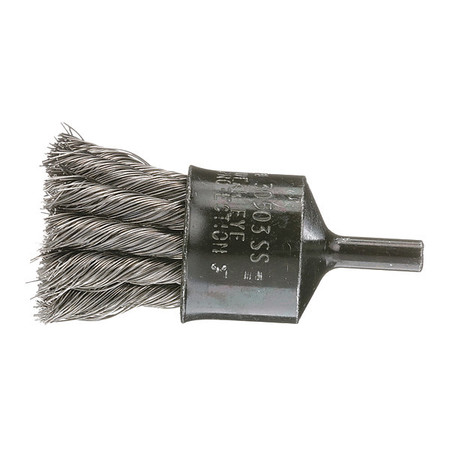 OSBORN Knot Wire End Brush, 1", 0003043800 0003043800