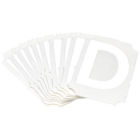 BRADY Numbers and Letters Labels, PK 10 5080P-D