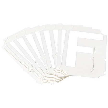 BRADY Numbers and Letters Labels, PK 10 5080P-F