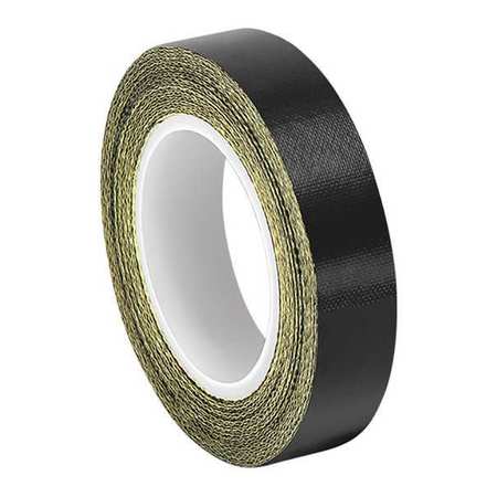 TAPECASE PTFE Fabric Tape, Black, 3/4"x5yd. 0.75-5-SG56-06