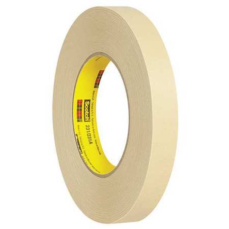 SCOTCH 3M™ 231 Masking Tape, 7.6 Mil, 3/4" x 60 yds., Tan, 12/Case T93423112PK