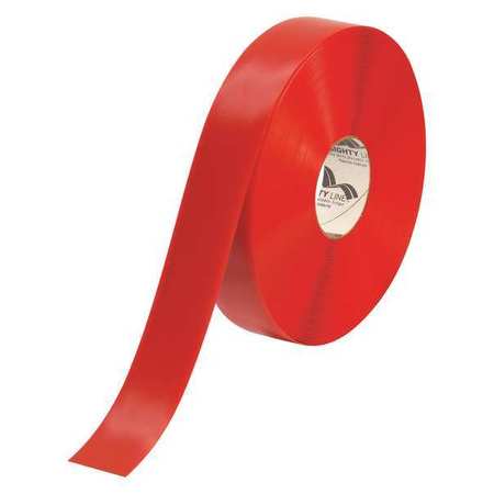 MIGHTY LINE Mighty Line™ Deluxe Safety Tape, 60 Mil PVC, 2" x 100', Red, 1/Case T92100R