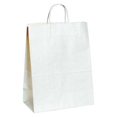 PARTNERS BRAND Paper Shopping Bags, 13" x 7" x 17", White, 250/Case BGS106W