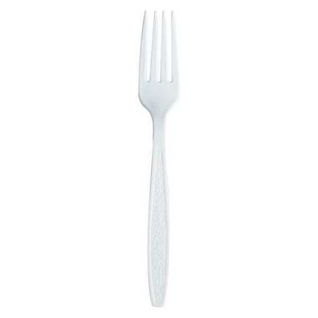 Partners Brand Plastic Forks, White, 1000/Case PW104