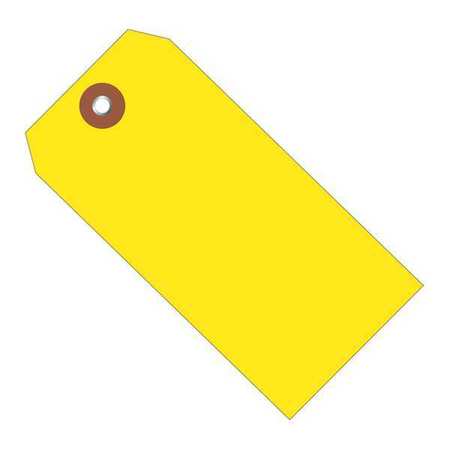 PARTNERS BRAND Plastic Shipping Tags, 6 1/4" x 3 1/8", Yellow, 100/Case G26059