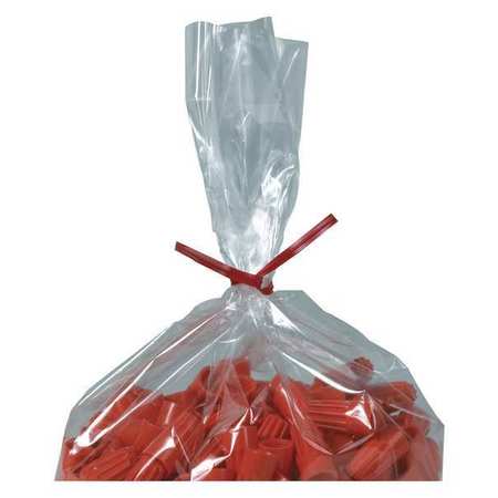 PARTNERS BRAND Plastic Twist Ties, 6" x 5/32", Red, 2000/Case PLT6R