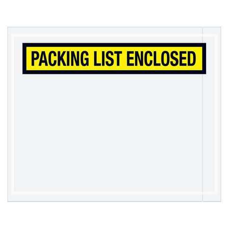 TAPE LOGIC Tape Logic® "Packing List Enclosed" Envelopes, 4 1/2" x 5 1/2", Yellow, 1000/Case PL452