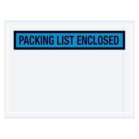 TAPE LOGIC Tape Logic® "Packing List Enclosed" Envelopes, 4 1/2" x 6", Blue, 1000/Case PL488