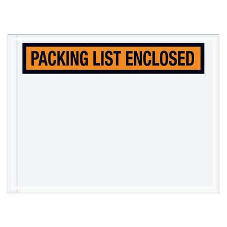 TAPE LOGIC Tape Logic® "Packing List Enclosed" Envelopes, 4 1/2" x 6", Orange, 1000/Case PL442