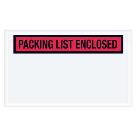TAPE LOGIC Tape Logic® "Packing List Enclosed" Envelopes, 4 1/2" x 7 1/2", Red, 1000/Case PL461