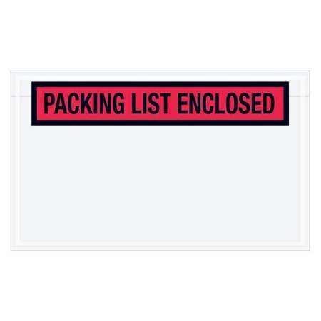 Tape Logic Tape Logic® "Packing List Enclosed" Envelopes, 4 1/2" x 7 1/2", Red, 1000/Case PL461