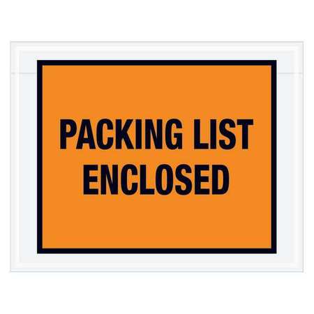 TAPE LOGIC Tape Logic® "Packing List Enclosed" Envelopes, 7" x 5 1/2", Orange, 1000/Case PL22