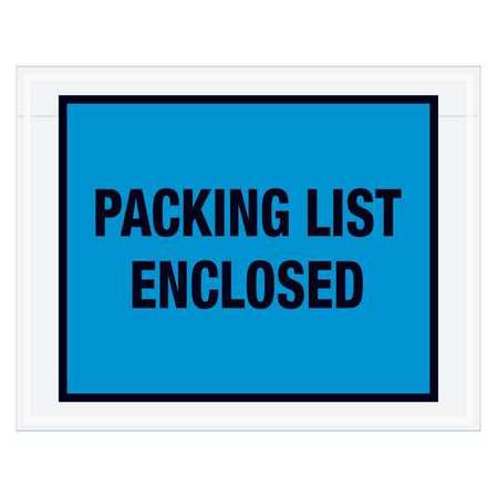 TAPE LOGIC Tape Logic® "Packing List Enclosed" Envelopes, 7" x 5 1/2", Blue, 1000/Case PL407