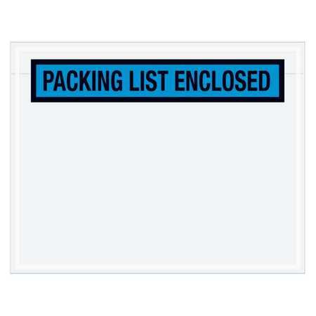 TAPE LOGIC Tape Logic® "Packing List Enclosed" Envelopes, 7" x 5 1/2", Blue, 1000/Case PL458