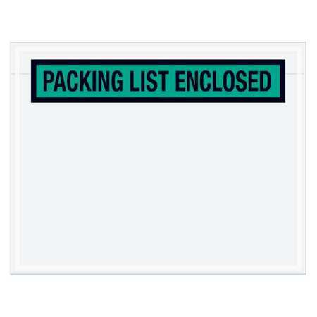 TAPE LOGIC Tape Logic® "Packing List Enclosed" Envelopes, 7" x 5 1/2", Green, 1000/Case PL459