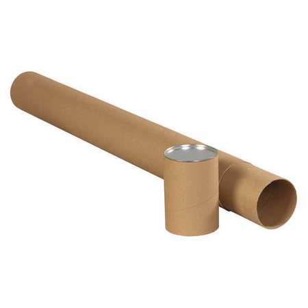 PARTNERS BRAND Premium Telescoping Tubes, 3" x 42", Kraft, 24/Case TT3042K