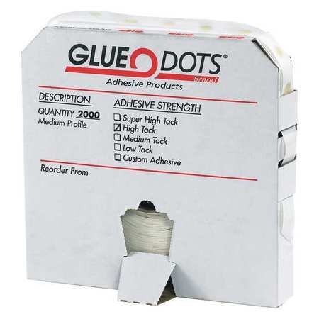 GLUE DOTS Instant Adhesive, Clear, 1 oz, Bottle GD115