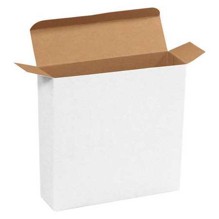 PARTNERS BRAND Reverse Tuck Folding Cartons, 7 1/4" x 2" x 7 1/4", White, 250/Case RTC57W