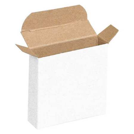 PARTNERS BRAND Reverse Tuck Folding Cartons, 3" x 1 5/16" x 3", White, 1000/Case RTC25W