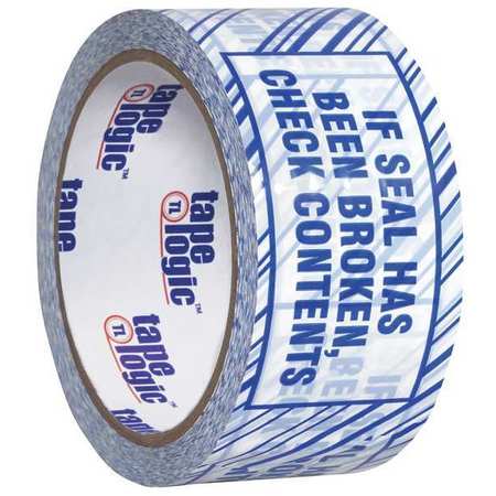 TAPE LOGIC Tape Logic® Security Tape, "If Seal Has Been...", 2.5 Mil, 2" x 110 yds, Blue/White, 36/Case T902ST02