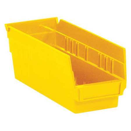 PARTNERS BRAND Shelf Storage Bin, Yellow, 36 PK BINPS102Y