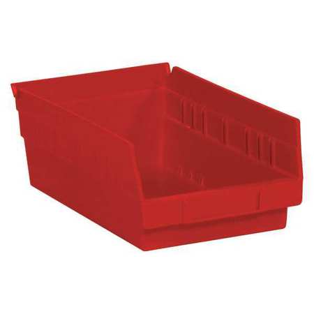 PARTNERS BRAND Shelf Storage Bin, Red, 30 PK BINPS103R